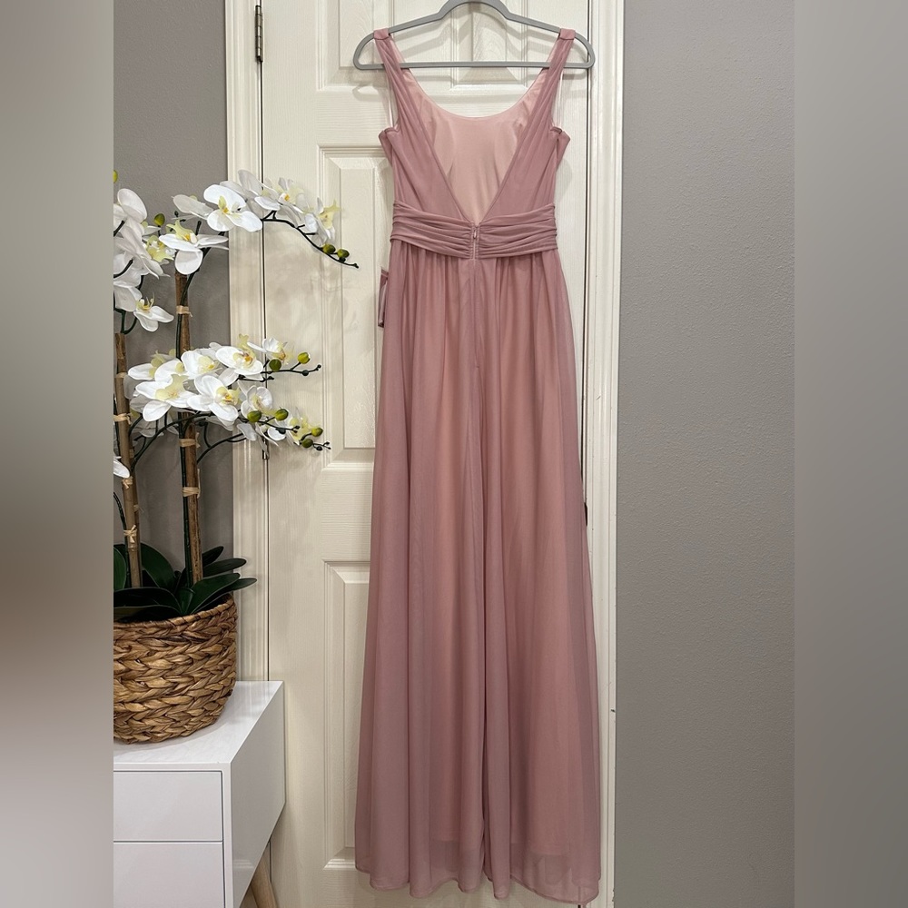 Birdie Grey Jan Dress Rose Quartz Bridesmaid Prom Formal Gown - Picture 8 of 10